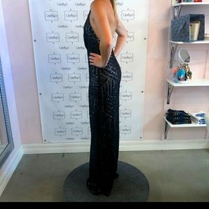 Sequin halter jumpsuit